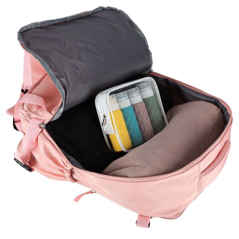 Plecak turystyczny kabinowy podróżny bagaż podręczny różowy 45x30 cm Kik Sp. z o. o. Sp. k.