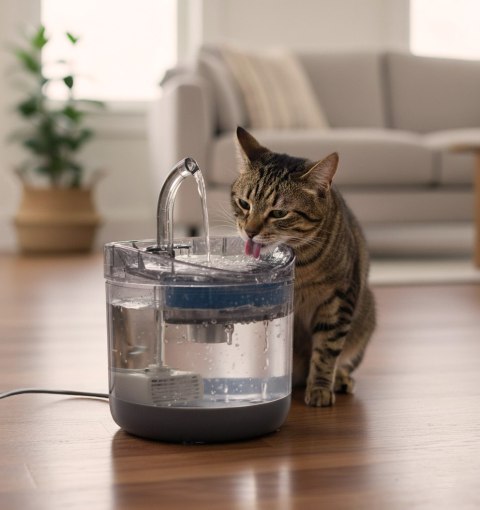 Poidełko fontanna dla psa kota zwierząt automatyczne poidło USB 1,8l filtr czyszczący Kik Sp. z o. o. Sp. k.