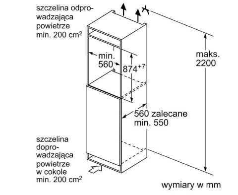 Chłodziarko-zamrażarka KIL22NSE0 Bosch