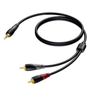 Kabel 3,5 mm Jack Męski Stereo - 2x RCA/Cinch Męski 3 m - CLA711/3 PROCAB