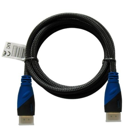 Kabel HDMI (M) 3m, oplot nylonowy, złote końcówki, v1.4 high speed, ethernet/3D, CL-07 Savio