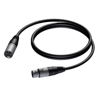 Kabel XLR Męski - XLR Żeński 1m - CAB901/1 PROCAB