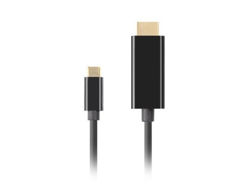 Kabel USB-C(M)->HDMI(M) 4K 60HZ czarny Lanberg