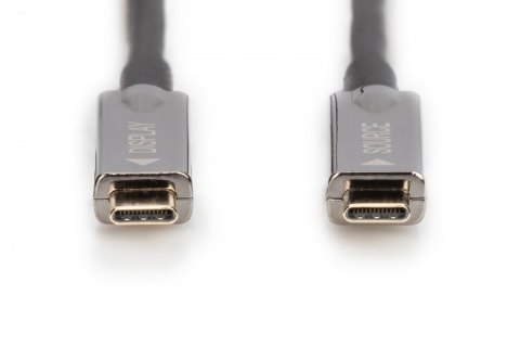 Kabel połączeniowy hybrydowy AOC USB 3.1 Typ C/USB Typ C 4K 60Hz 10m Digitus