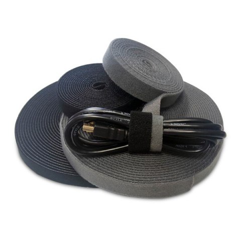 Organizer na kable, taśma, rzep, czarny, 10m, OC-01/B Savio
