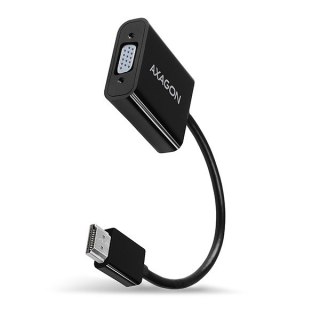 RVH-VGAN Adapter aktywny HDMI -> VGA FullHD, wyjście audio, micro USB złącze zasilania AXAGON