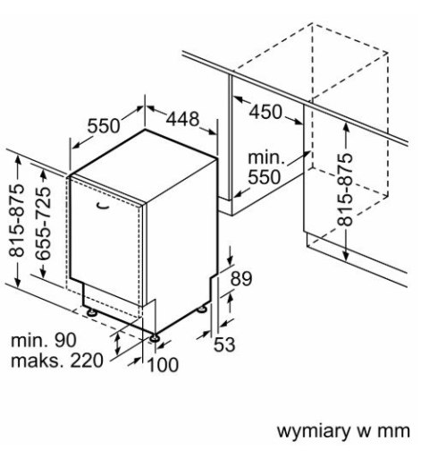 Zmywarka SPV4HKX12E Serie 4 Home Connect