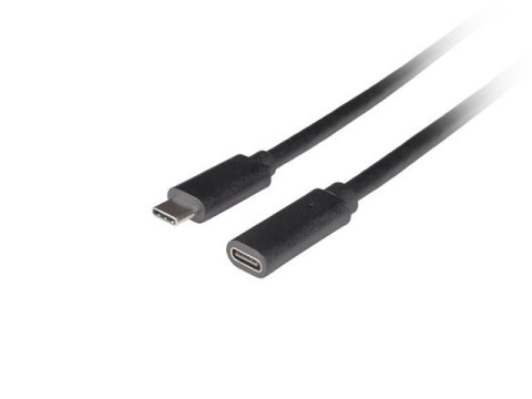 Przedłużacz USB-C M/F 3.1 1.5m czarny