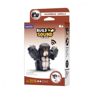 Puzzle 3D MierEdu Buduj i słuchaj - Goryl