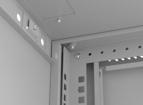 Szafa instalacyjna rack wisząca 19" 4U 540x350 szara drzwi przeszklone (flat pack)