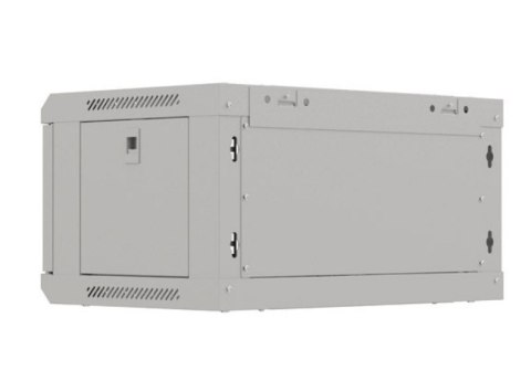 Szafa instalacyjna rack wisząca 19" 4U 540x350 szara drzwi przeszklone (flat pack)