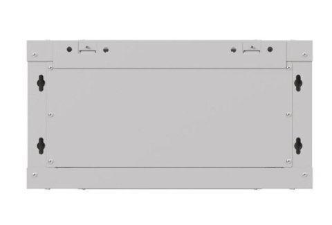 Szafa instalacyjna rack wisząca 19" 4U 540x350 szara drzwi przeszklone (flat pack)