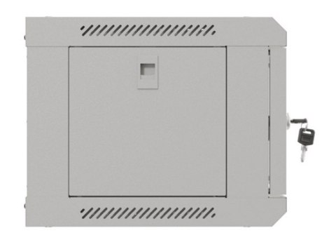Szafa instalacyjna rack wisząca 19" 4U 540x350 szara drzwi przeszklone (flat pack)