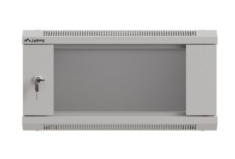 Szafa instalacyjna rack wisząca 19" 4U 540x350 szara drzwi przeszklone (flat pack)
