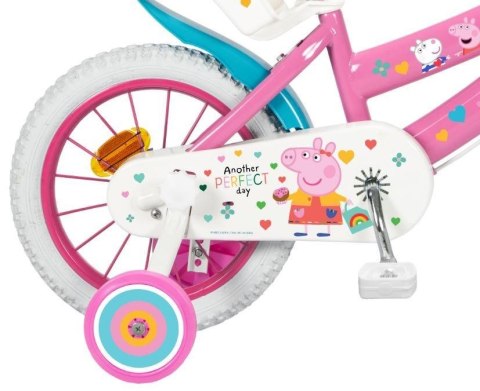 Rower dziecięcy Toimsa Świnka Peppa 14" różowy (TOI1495)