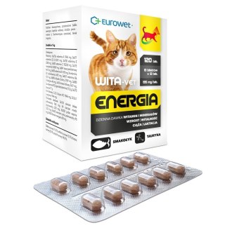 Eurowet Wita-Vet Energia Wsparcie wzrostu, ciąży i laktacji dla kota 120szt/10blistrów