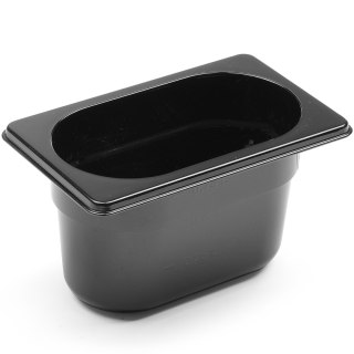Pojemnik gastronomiczny GN 1/9 z czarnego poliwęglanu 176x162x100mm 1L Hendi 862827 Hendi