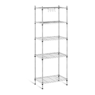 Regał magazynowy druciany ażurowy kolor szary 150x55x35cm do 150kg