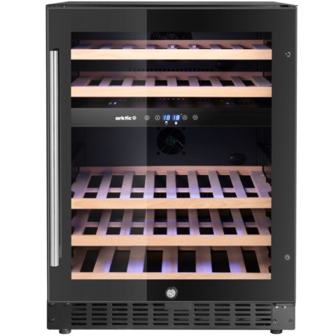 Lodówka chłodziarka do wina 2-strefowa na 46 butelek 137 l 570x595x820 mm