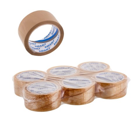 BSTech taśma klejąca Solvent Transparent 48mmx66m 6 szt