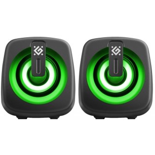 Głośniki komputerowe J1 2.0 6W LED USB czarne