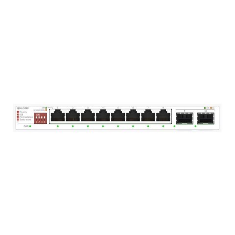 Przełącznik niezarządzalny QG-U1080 8 portów 2.5G + 2 porty 10G SFP+