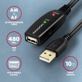 ADR-210 USB 2.0 A-M -> A-F aktywny kabel przedłużacz/wzmacniacz 10m AXAGON