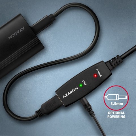 ADR-210 USB 2.0 A-M -> A-F aktywny kabel przedłużacz/wzmacniacz 10m AXAGON
