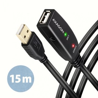 ADR-215 USB 2.0 A-M -> A-F aktywny kabel przedłużacz/wzmacniacz 15m AXAGON