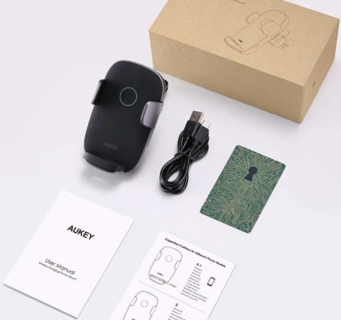 HD-C52 uchwyt ładowarka bezprzewodowa indukcyjna Qi 10W AUKEY