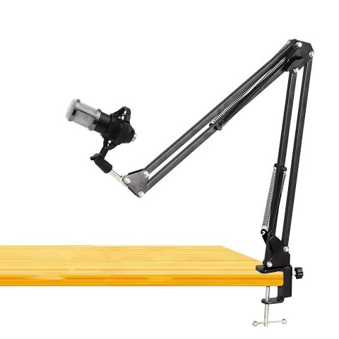 Mikrofon pojemnościowy, studyjny z zestawem akcesoriów STUDIO AND STREAMING MICROPHONE MT397S (Srebrny) Media-Tech