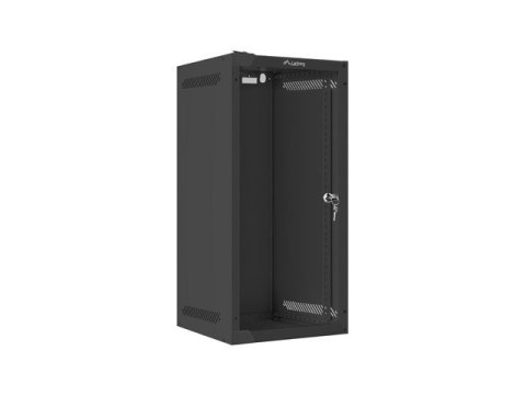 Szafa wisząca 10 cali 12U 280x310 czarna FLAT PACK