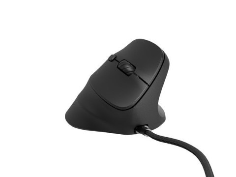 Mysz wertykalna CRAKE 2 PRO 128000DPI optyczna czarna