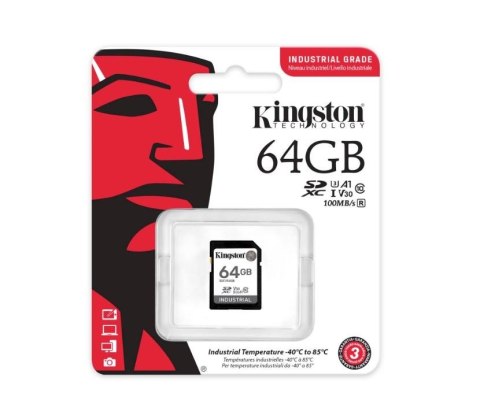 Karta pamięci microSD 64GB CL10 UHS-I Industrial