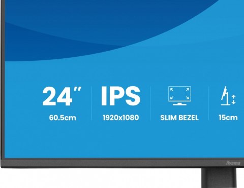 Monitor 23.8 cala XB2493HSU-B1 IPS.HDMI.DP.2x2W.USBx2, 350cd,1500:1, HAS 150/PIVOT