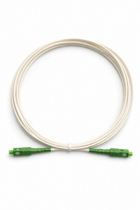 Patchcord światłowodowy SC-SC APC 1m biały