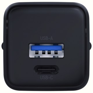 Ładowarka sieciowa Hyper GaN 20W 1xUSB-A 1xUSB-C PD QC4+ czarna