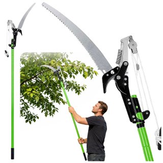 Nożyce Teleskopowe Sekator Piła Do Gałęzi 2w1 Na Wysięgniku 125-240 cm LEAN