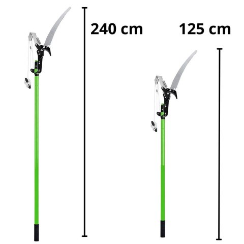 Nożyce Teleskopowe Sekator Piła Do Gałęzi 2w1 Na Wysięgniku 125-240 cm LEAN