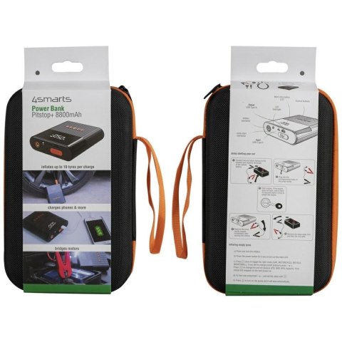 Powerbank Jump Starter 8800mAh kompresor latarka PitStop+