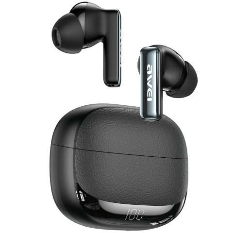 Słuchawki bezprzewodowe Bluetooth 6.0 TWS ANC TA19 czarne