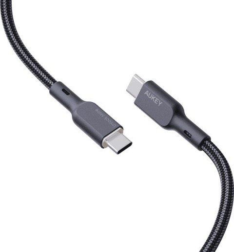 CB-KCC102 kabel USB-C - USB-C 1.8m 100W PD 5A 20V kevlar + nylonowy oplot AUKEY