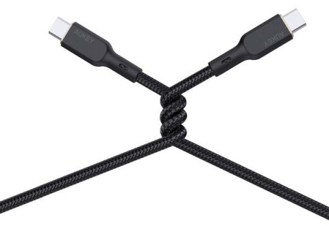 CB-KCC102 kabel USB-C - USB-C 1.8m 100W PD 5A 20V kevlar + nylonowy oplot AUKEY