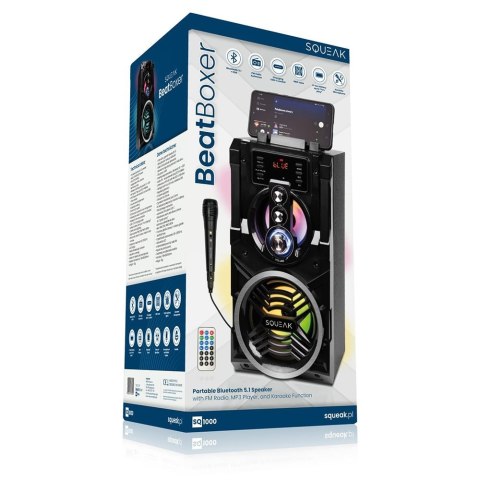 Głośnik Bluetooth 5.1 z karaoke 20W SQ1000 Beatboxer SQUEAK