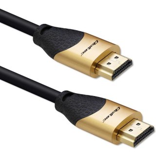 Kabel HDMI v2.1 Ultra High Speed 8K | 60Hz | 28AWG | 3m Złoty Qoltec