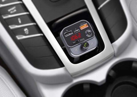 Transmiter samochodowy FM MP3 z funkcją BT,USB LCD FM-84B QC3.0 ART