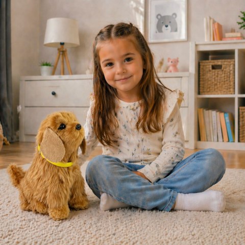 Interaktywny Pies Piesek Cocker Spaniel Pluszowy Szczeka Rusza Ogonem