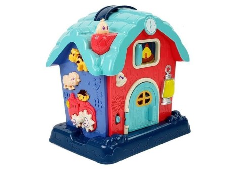 Muzyczna Stodoła Zwierzęta Gospodarstwo Dźwięki Muzyka Różowa LEAN Toys