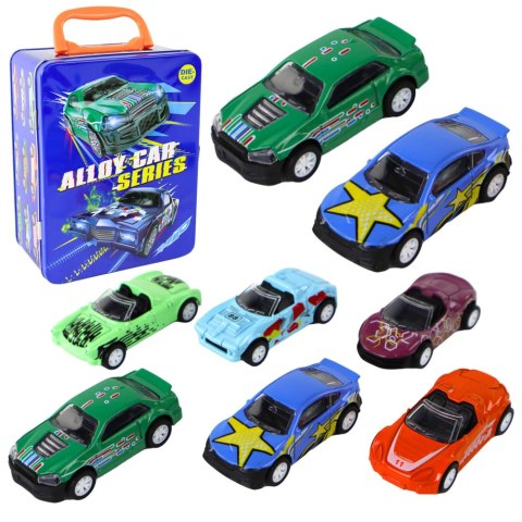 Zestaw Pojazdów Napęd Frykcyjny W Skrzynce Metal 6 ele LEAN Toys
