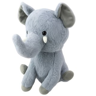 Pluszowa Maskotka Przytulanka Duży Słoń Szary 36cm LEAN Toys